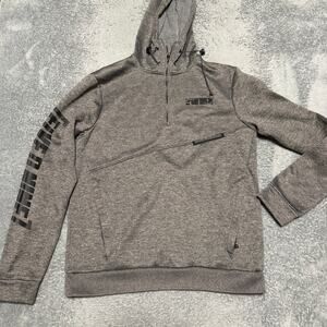509 Pro Series Sector Quarter-Zip Hoodie Mens Medium Gray Skater Streetwear